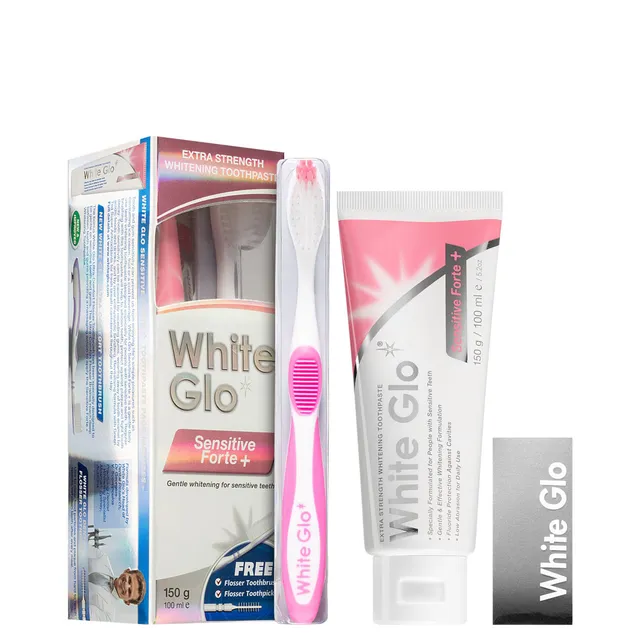 WHITE GLO Sensitive Forte+ Toothpaste 100ml