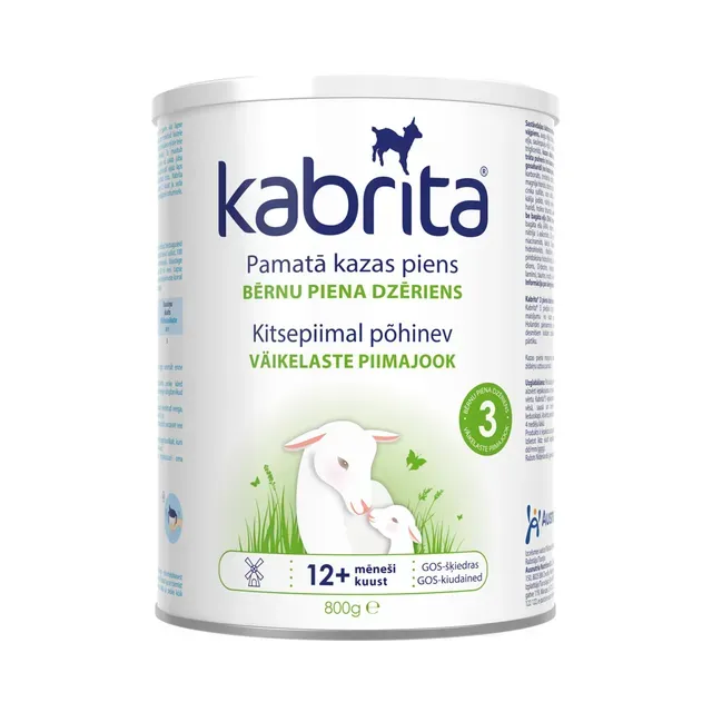 Väikelaste piimasegu kitsepiimaga nr.3, KABRITA, 800 g
