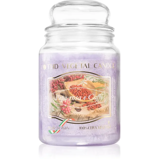 THD Vegetal Pepe Rosa E Caffe lõhnaküünal 600 g