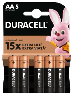 Duracell patarei AA/MN1500 5 tk