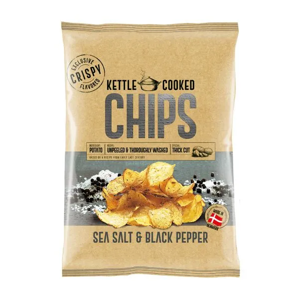 Kartulikrõpsud soola ja pipraga KETTLE COOKED
