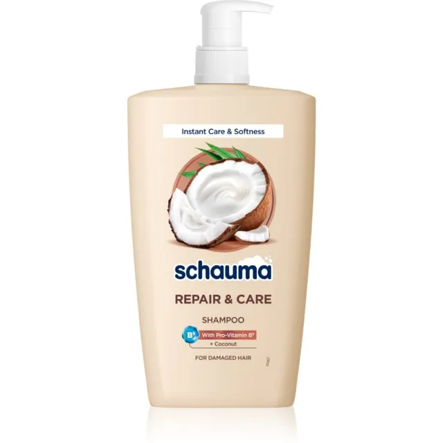 Schwarzkopf Schauma Repair & Care Šampoon kuivadele ja kahjustatud juustele kookosega 1000 ml