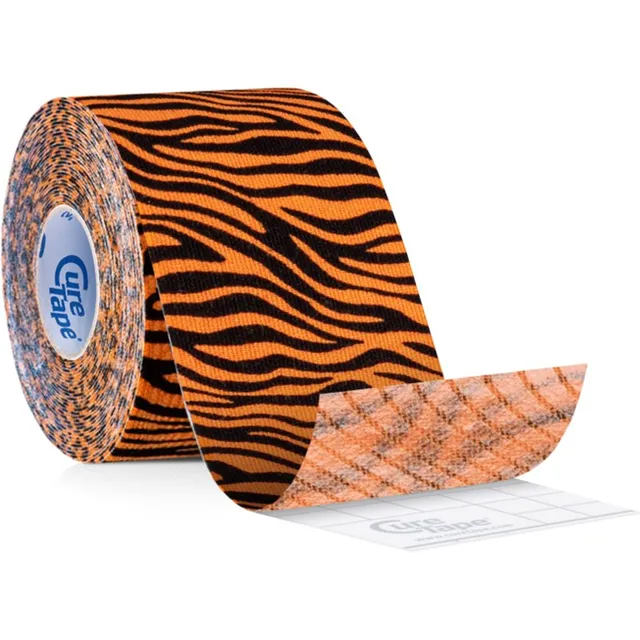 CureTape® Art fikseeriv sporditeip värv Tiger Orange&Black 5 m