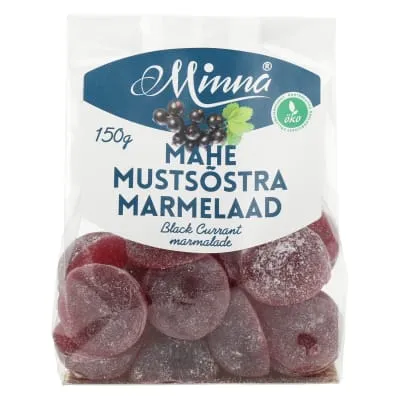 Mahe marmelaad must sõstar Minna 150g