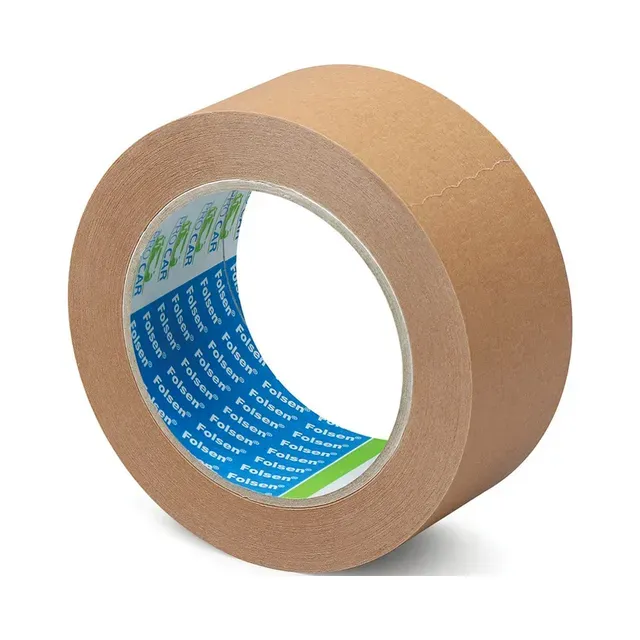 Pakke paberteip 50mm x 50m, pruun, FOLSEN, 1 tk