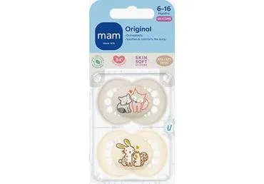 Silikoonlutt MAM Orig.Neutral 6-16k 2tk