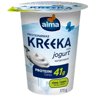 Alma Proteiinijogurt Kreeka Stiilis Maitsestamata 370g