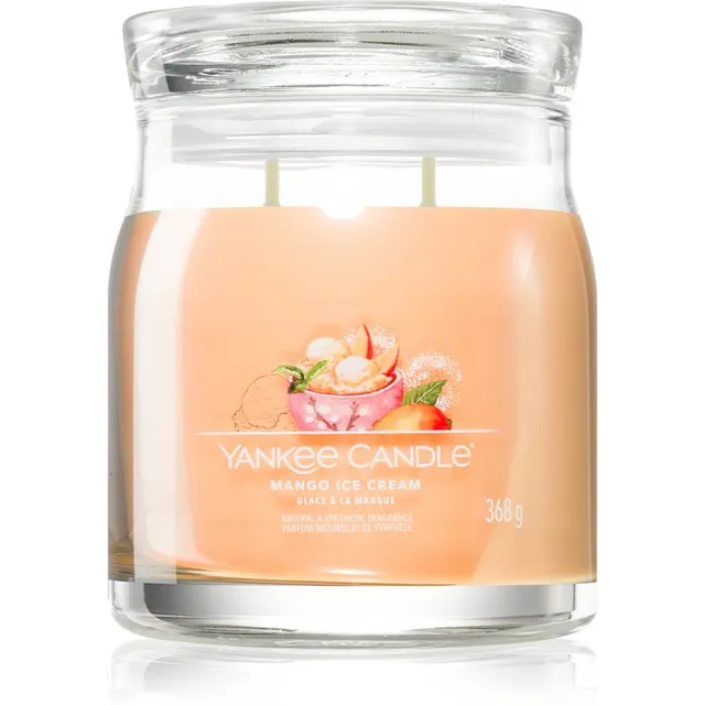 Yankee Candle Mango Ice Cream lõhnaküünal signatuur 368 g
