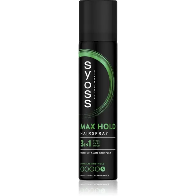 Syoss Max Hold Juukselakk eriti tugeva hoidvusega mini 75 ml