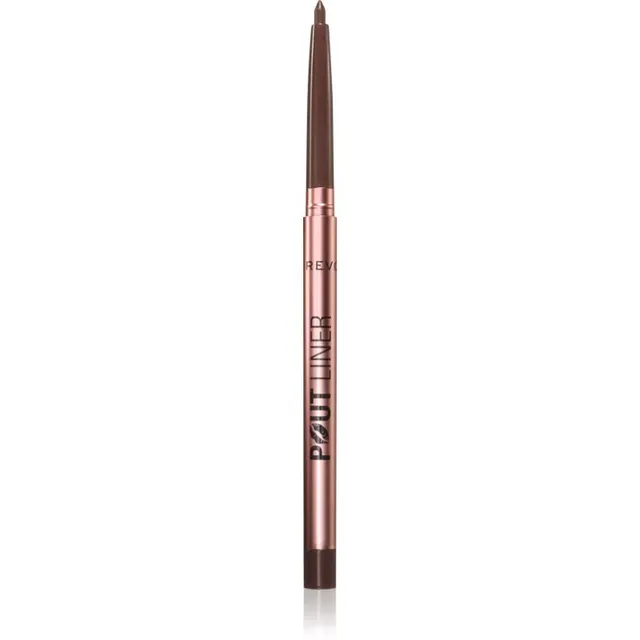 Revolution Pout Liner Huulepliiats maksimaalse kohevuse jaoks varjund Espresso Cool Brown 0.2 g