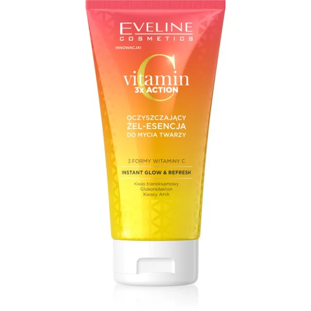 Eveline Cosmetics Vitamin C 3x Action Puhastav geel AHA-hapetega 150 ml