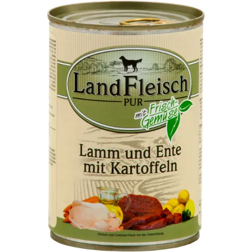 Land Fleisch lamba ja pardiga koerakonserv 800g