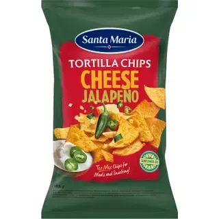 Santa Maria tortilla krõpsud juustu ja jalapenoga 185g