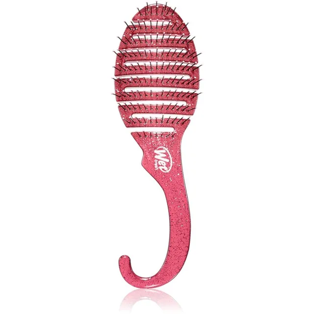 Wet Brush Shower Glitter Dtangler Pink Juuksehari duši jaoks Pink 1 tk
