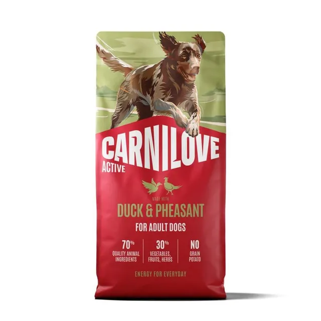 Carnilove Active kuivtoit koerale, part/faasan, 12 kg