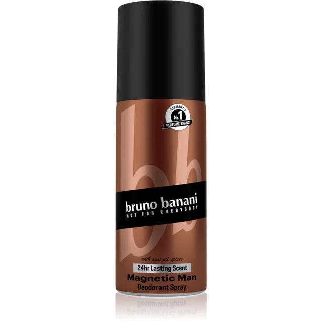 Bruno Banani Magnetic Man Pihustatav deodorant 24 tundi meestele 150 ml