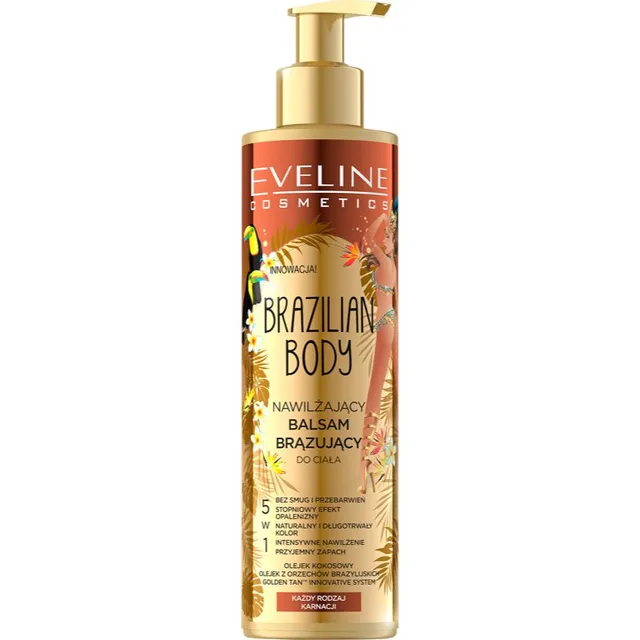Eveline Cosmetics Brazilian Body Isepruunistav palsam järkjärguliseks päevituseks 200 ml