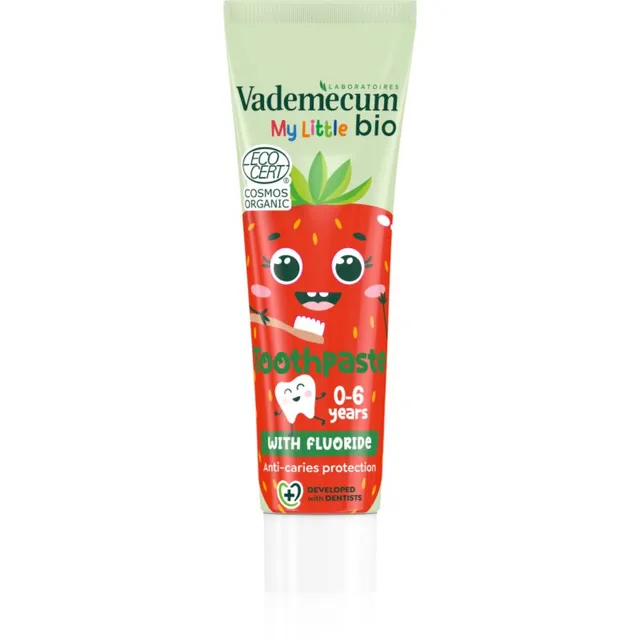Vademecum BIO My Little Strawberry Laste hambapasta fluoriidiga maasikas 50 ml
