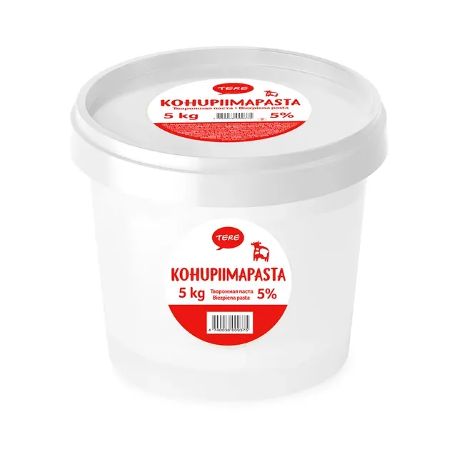 Kohupiimapasta 5%, TERE, 5 kg, ettetellimisel