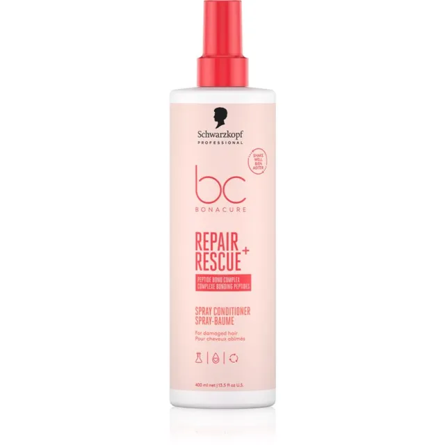 Schwarzkopf Professional BC Bonacure Repair Rescue+ Juustesse jäetav palsam kahjustatud juustele pihustiga 400 ml