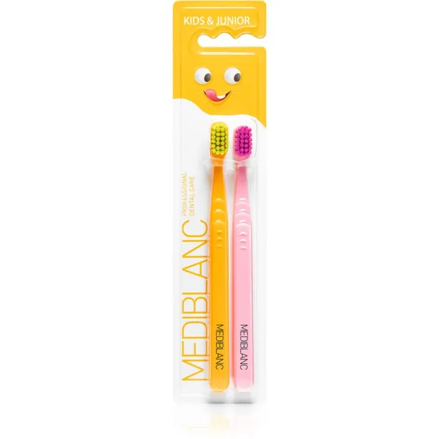 MEDIBLANC KIDS & JUNIOR Ultra Soft Laste hambahari ultra Soft Orange, Pink 2 tk
