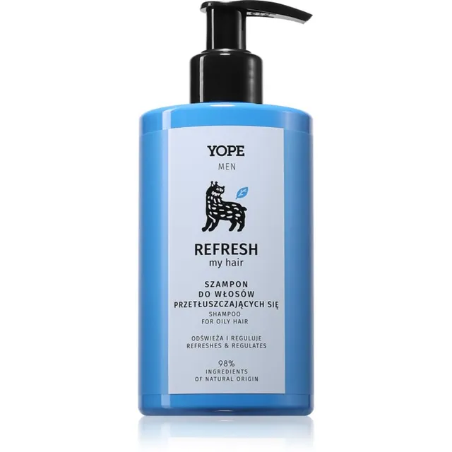 Yope Men Refresh My Hair Šampoon rasustele juustele meestele 300 ml