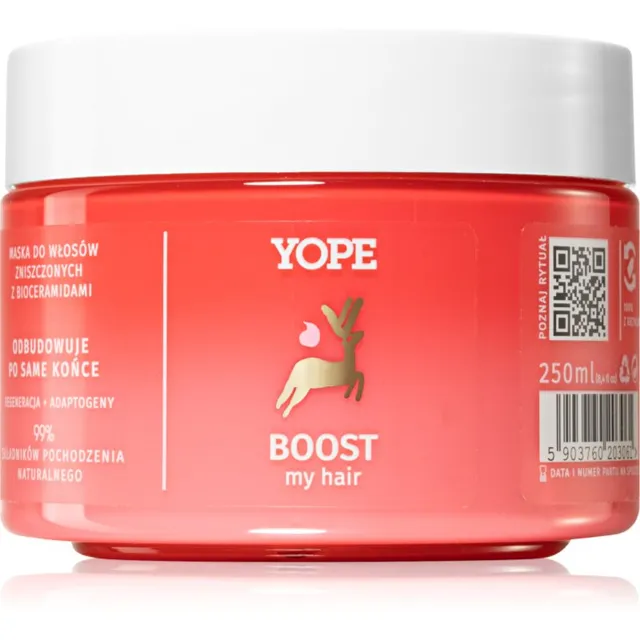 Yope BOOST my hair Taastav mask kahjustatud juustele 250 ml
