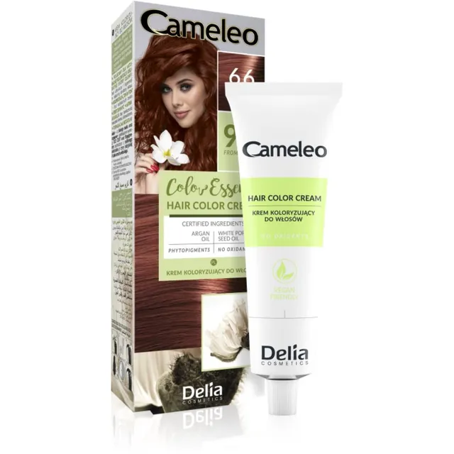 Delia Cosmetics Cameleo Color Essence Juuksevärv tuubis varjund 6.6 Ruby 75 g