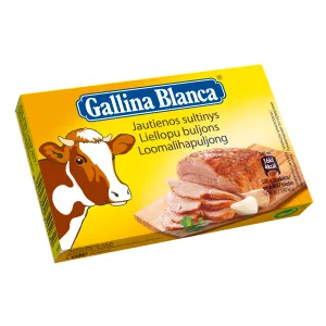 Gallina Blanca loomalihamaitseline puljongikuubik 8 x 10 g