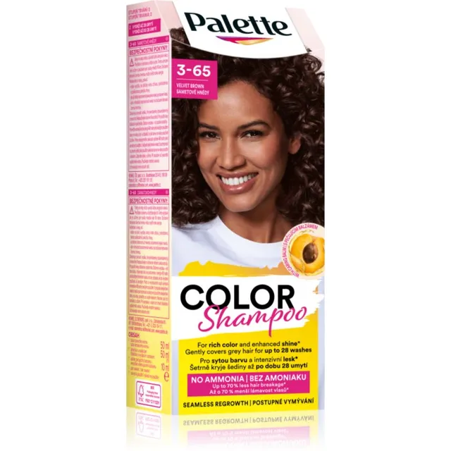 Schwarzkopf Palette Color Shampoo Toniseeriv šampoon varjund 3-65 Velvet Brown 50 ml