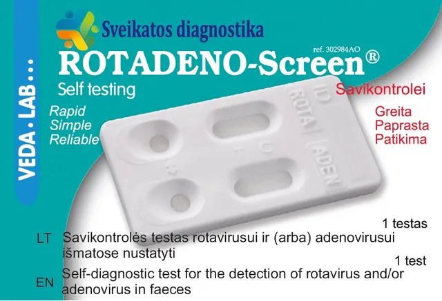 VEDALAB KIIRTEST ROTA- JA ADENOVIIRUSE TUVASTAMISEKS N1
