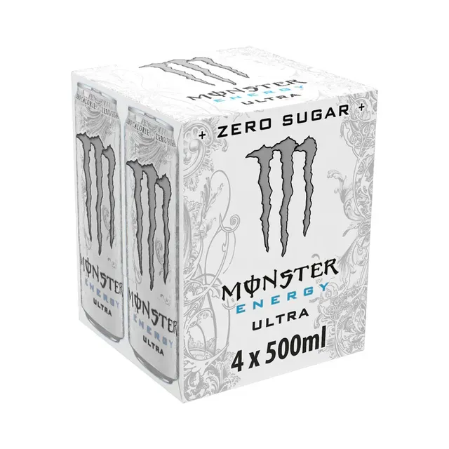 Energiajook Zero Ultra 4-pakk, MONSTER, 2 l