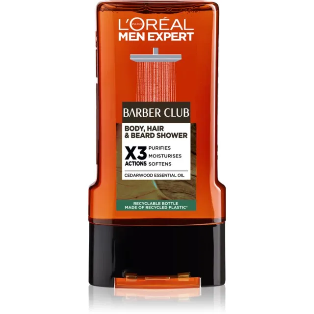 L’Oréal Paris Men Expert Barber Club Dušigeel meestele juustele, habemele ja kehale 300 ml