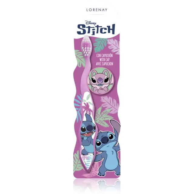 Disney Stitch Toothbrush with Cap Hambahari lastele 3 y+ 1 tk