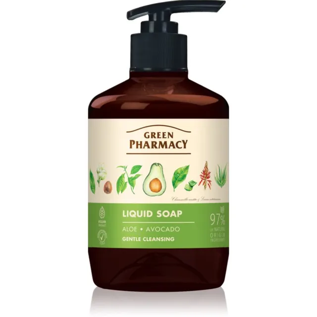 Green Pharmacy Aloe & Avocado Käteseep 460 ml