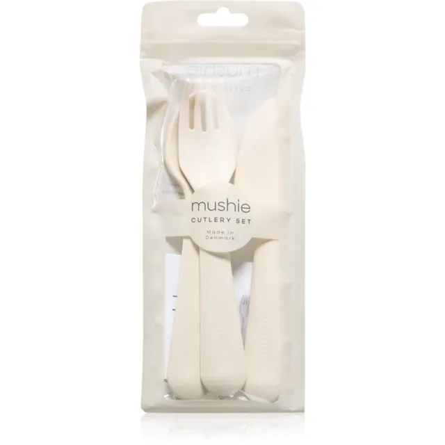 Mushie Cutlery söögiriistad lastele 3y+ Ivory 3 tk