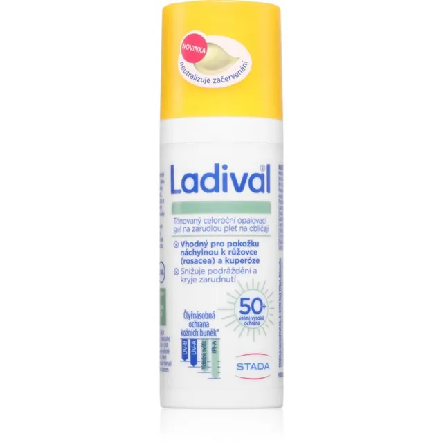 Ladival Sensitive Toonitud geel-kreem tundlikule ja punetavale nahale SPF 50+ 50 ml