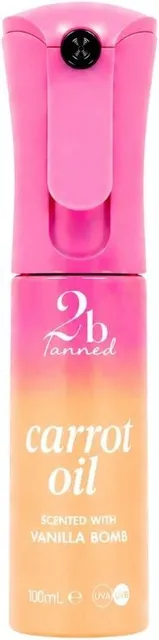 2B Tanned No SPF Carrot Oil Scented with Vanilla Bomb (100mL)