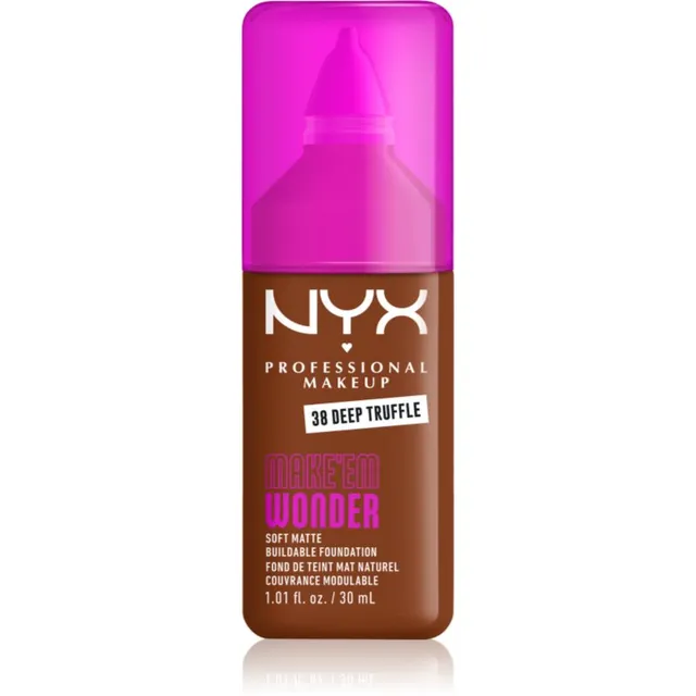 NYX Professional Makeup Make ‘Em Wonder Kerge matistav jumestuskreem varjund 38 Deep Truffle 30 ml