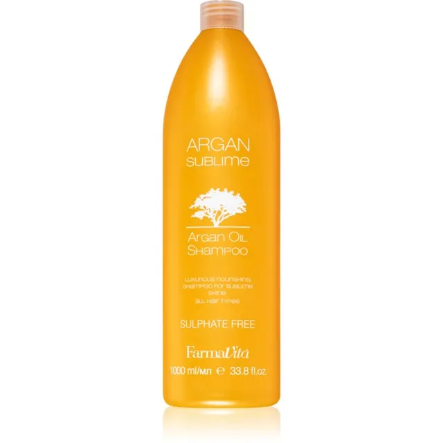 FarmaVita Argan Sublime Sulfaadivaba šampoon argaaniaõliga 1000 ml