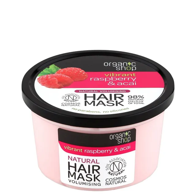 ORGANIC SHOP Vibrant Raspberry & Acai Hair Mask 250ml