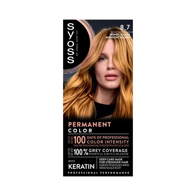 Püsivärv Professional 8-7 kuldne karamellblond, SYOSS, 1 tk
