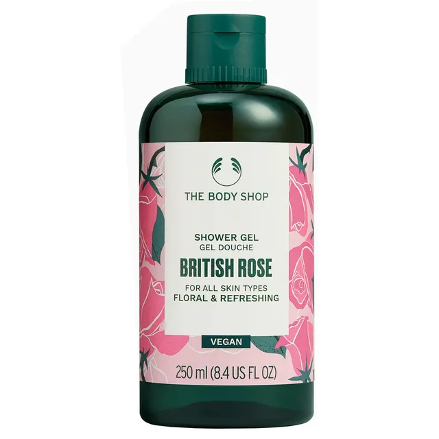 THE BODY SHOP British Rose Floral & Refreshing Shower Gel 250ml