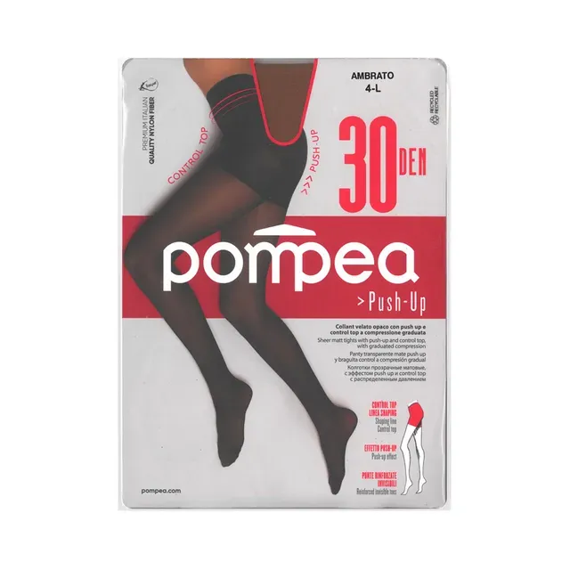 Naiste sukkpüksid Push Up 30 den Studio ambrato 4, POMPEA, 1 paar