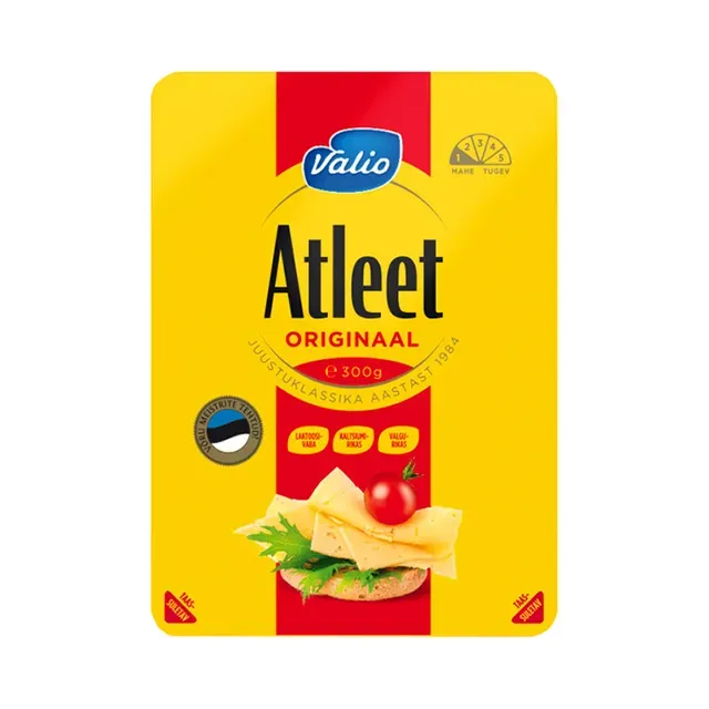 Juust Atleet viilud, VALIO, 300 g