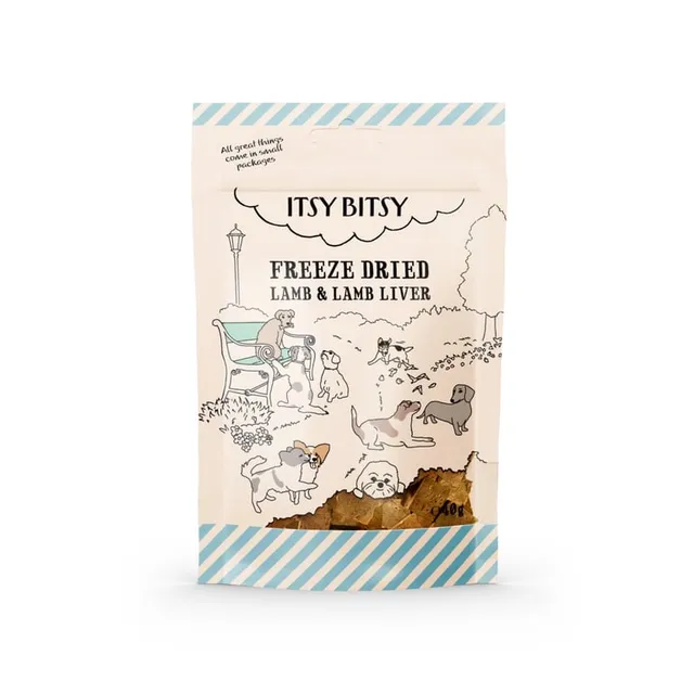 ItsyBitsy külmkuivatatud maius koerale, lammas/maks, 40 g