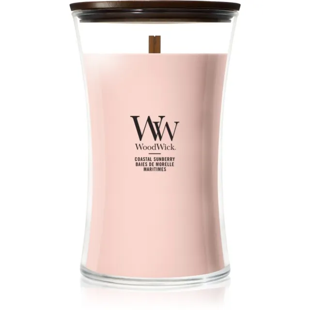 Woodwick Coastal Sunberry lõhnaküünal puidust taht 610 g