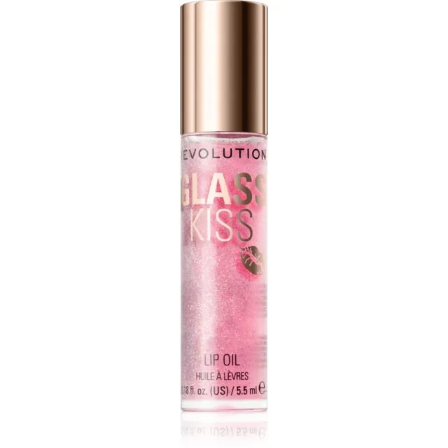 Revolution Glass Kiss Särav õli huultele varjund Fairytale Peach 5.5 ml