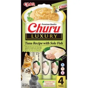 Churu LUXURY Tuun ja merikeel kreem maiustus kassidele 14g x 4tk