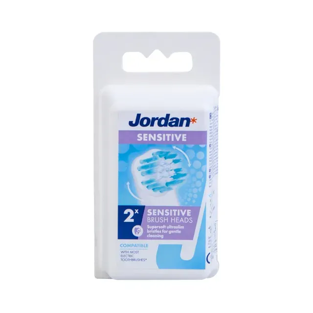 Elektrilise hambaharja vahetushari Sensitive 2-pakk, JORDAN, 1 tk